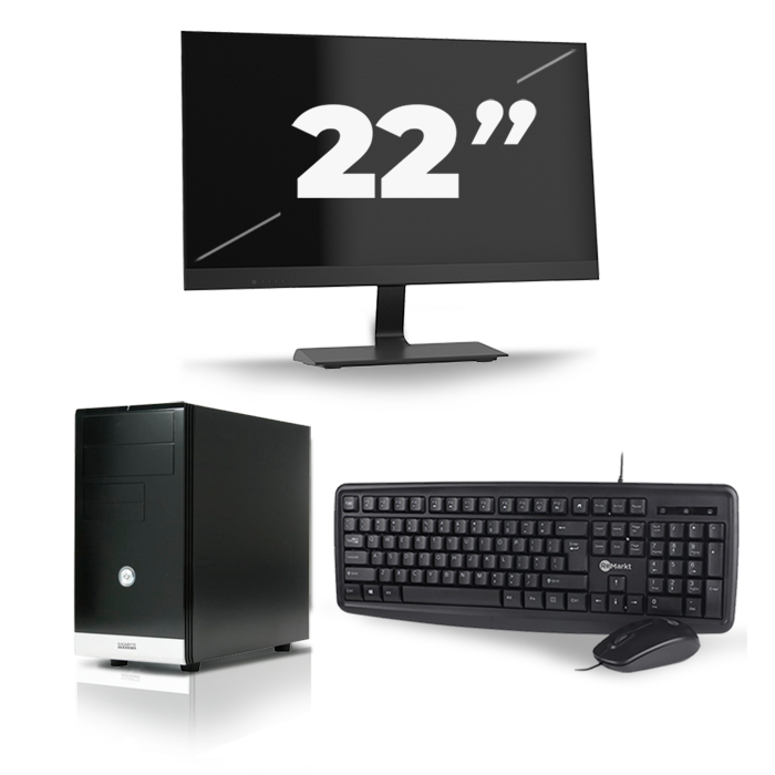 Gigabyte GZ-M1 Micro Tower - Intel Core i3-3e Generatie - 8GB RAM - 256GB SSD - Windows 10 + 1x 22 inch Monitor