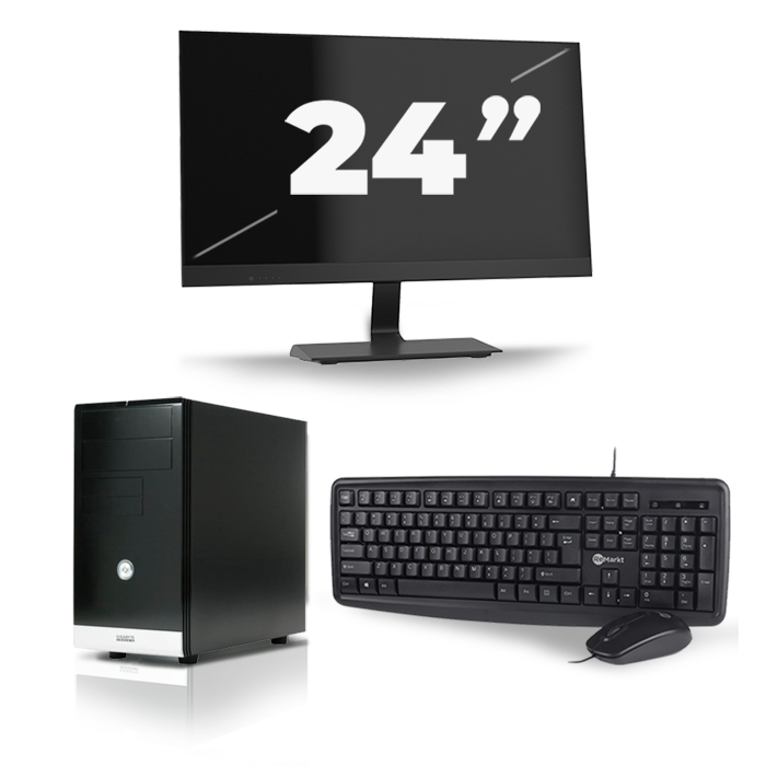 Gigabyte GZ-M1 Micro Tower - Intel Core i7-3e Generatie - 16GB RAM - 256GB SSD - Windows 10 + 1x 24 inch Monitor