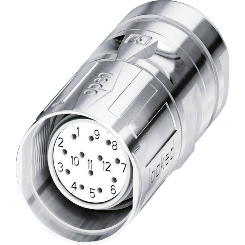 Phoenix Contact M23 kabelconnector 1619583 CA-17S1N8A80DNS Zilver  Inhoud: 1 stuk(s)