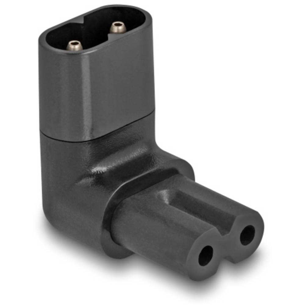 Delock 80470 Stekkeradapter [Apparaatbus C7 - Apparaatstekker C8] Zwart 1 stuk(s) Bag