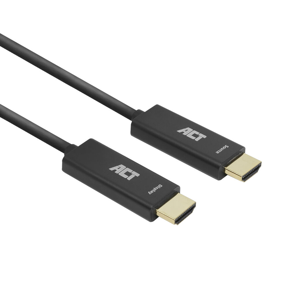 ACT AK3890 HDMI Premium High Speed 4K Active Optical Cable v2.0 LSZH | HDMI-A male - HDMI-A male | 20 meter