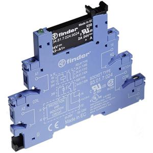Finder Halfgeleiderrelais 38.81.7.024.9024-10 2 A Schakelspanning (max.): 24 V/DC 1 stuk(s)