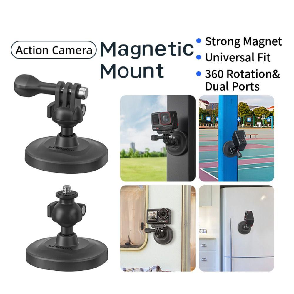 Shunyuan With Ball Head Magnetic Action Camera Holder for insta360 X5/X4/Ace Pro2 Osmo Action 5Pro Pocket3 Magnetic Mount