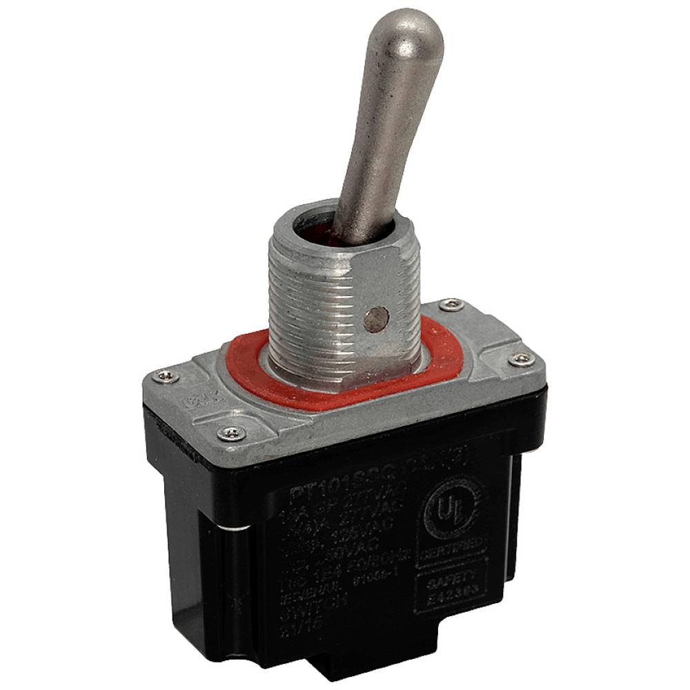 C & K Switches Tuimelschakelaar 277 V/AC, 250 V/DC 10 A 1x (aan)/uit/(aan) IP68 1 stuk(s) Tray