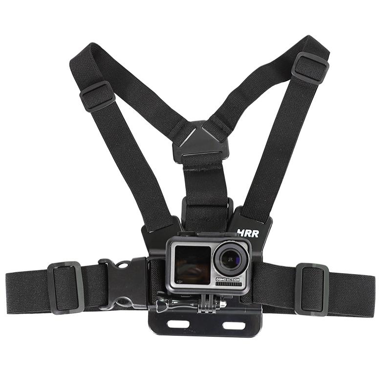 Super Featured Borstbandbevestigingsriem voor GoPro Hero 9 8 7 6 5 4 Insta360 R X2 DJI OSMO Action Camera Harnas voor Go Pro SJCAM EKEN Accessoires