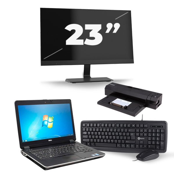 Dell Latitude E6440 - Intel Core i7-4e Generatie - 14 inch - 8GB RAM - 256GB SSD - Windows 11 + 1x 23 inch Monitor