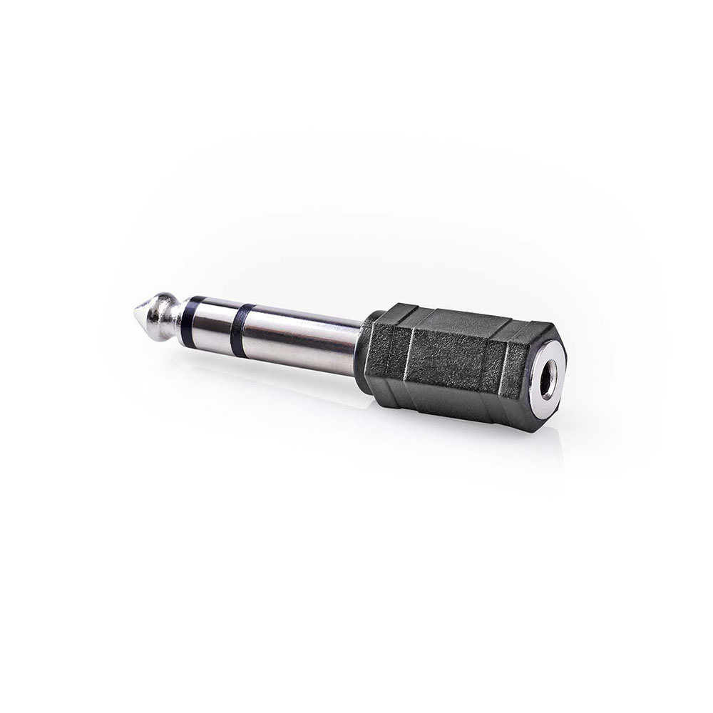 Nedis Stereo-adapter 6,35 naar 3,5 mm vernikkeld