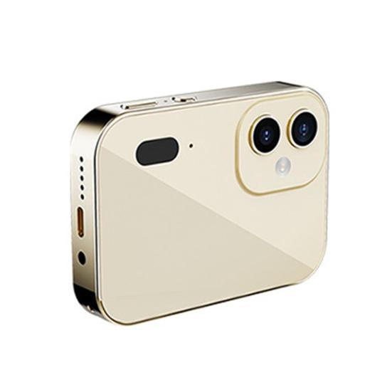 Mystic Mart Touchscreen Digitale Camera Gezichtsdetectie Autofocus Vlogging Camera Draagbare 64MP 16X Compact Formaat Selfie Digitale Camera goud