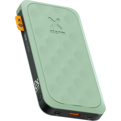 Xtorm Fuel Series 5 20W Powerbank 10.000 mAh - 2 x USB-C / 1 x USB-A - GRS Materiaal - Airport Proof - Groen