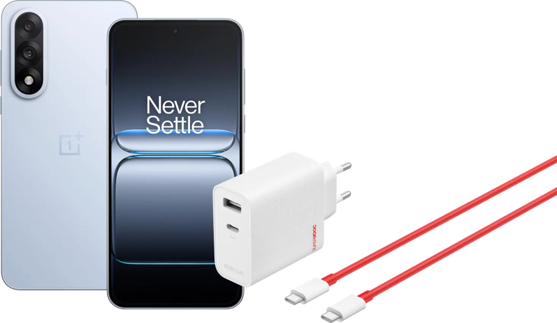 OnePlus Nord 5 512GB Blauw 5G +  SuperVOOC Oplader 80W met 2 Poorten + Usb C kabel