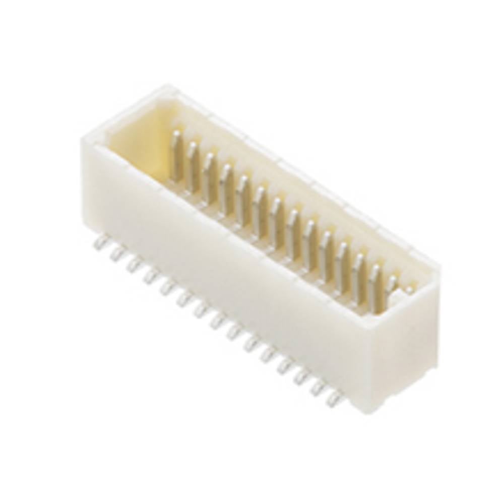 Molex 53307-1471 Male header, inbouw (standaard) Totaal aantal polen: 14 Rastermaat: 0.8 mm Inhoud: 1 stuk(s) Tape on Mini reel