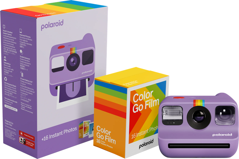 Polaroid Go 2 Paars + Color Film (16 stuks)