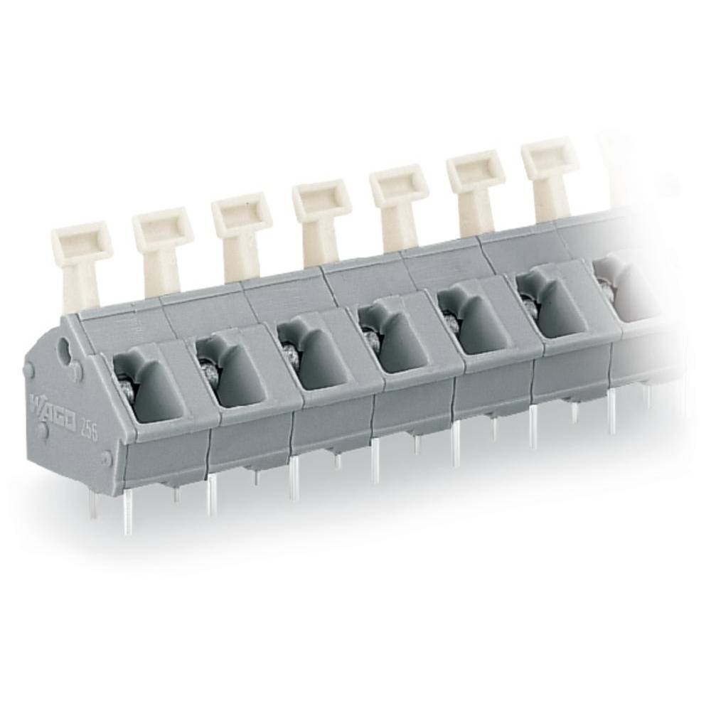 WAGO 256-510 Veerkrachtklemblok 2.50 mm² Aantal polen 10 Grijs 60 stuk(s)