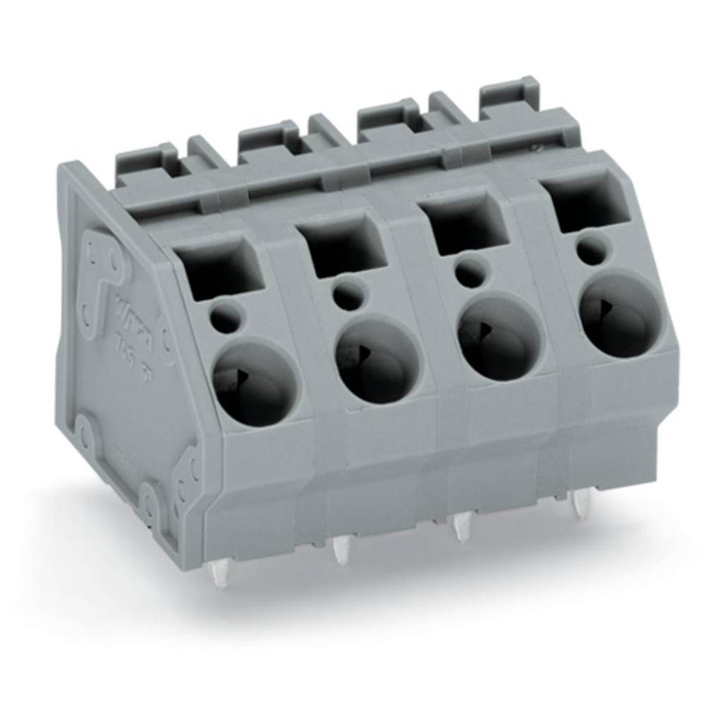 WAGO 745-1359 Veerkrachtklemblok 6.00 mm² Aantal polen 9 Grijs 24 stuk(s)