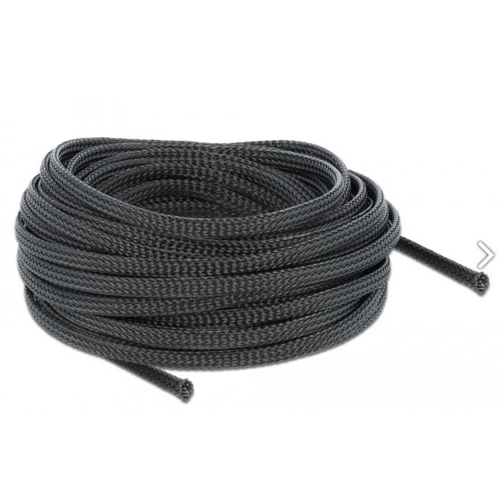 Delock 18848 18848 Gevlochten slang Zwart Polyester 1 stuk(s)