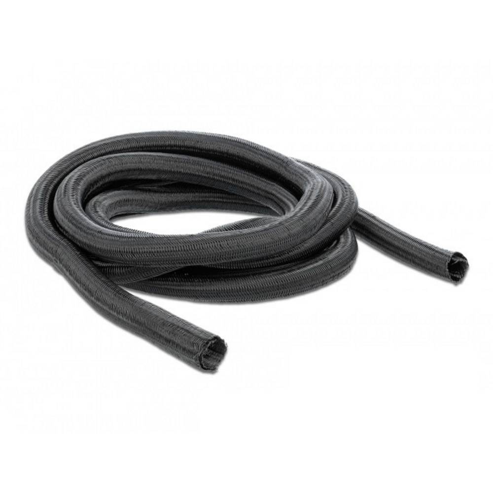 Delock 19047 19047 Gevlochten slang Zwart Polyester 26 mm (max) 1 stuk(s)