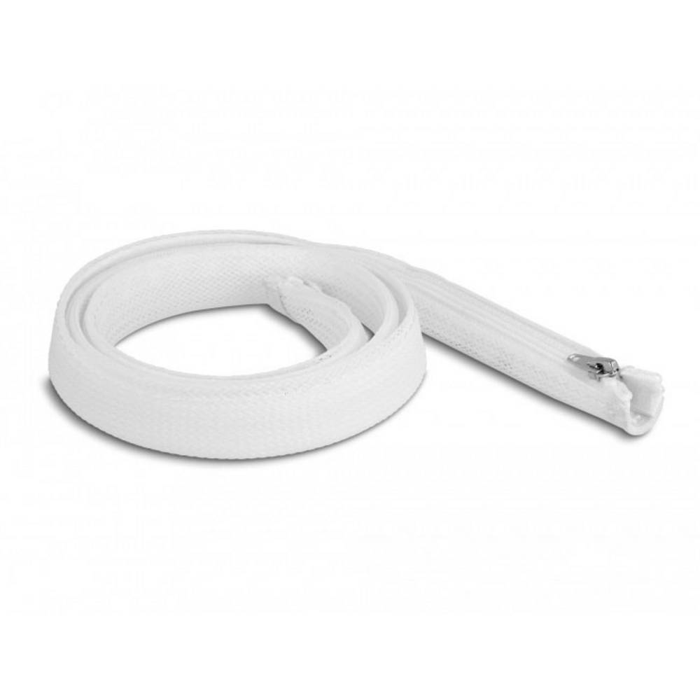 Delock 20821 20821 Gevlochten slang Wit Polyester 15 mm (max) 1 stuk(s)