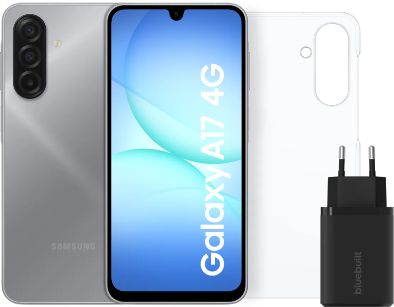 Samsung Galaxy A17 128GB Grijs 4G + Accessoirepakket