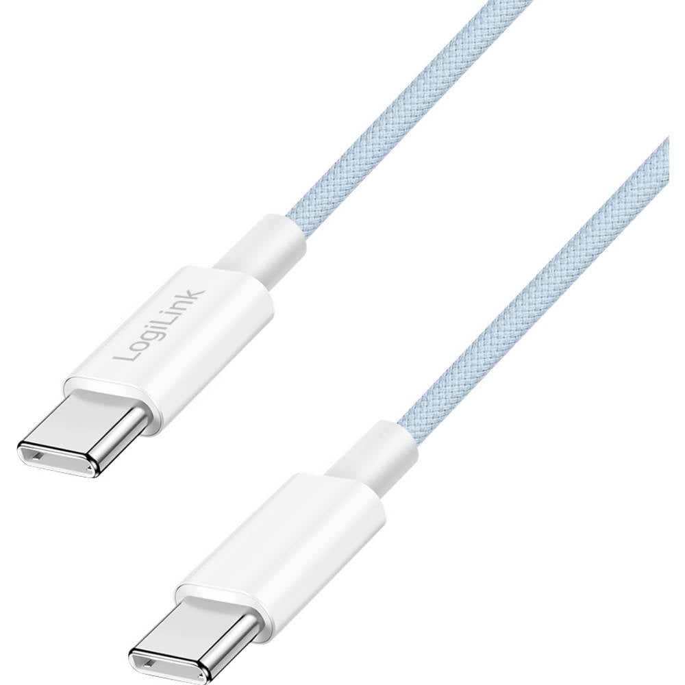 LogiLink USB-C-kabel USB 2.0 USB-C stekker 0.5 m Blauw CU0349