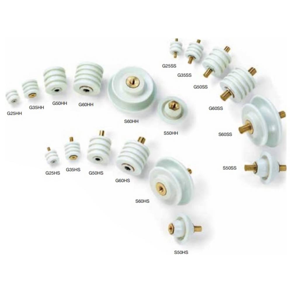 Widap 780010 Keramische isolator (Ø x h) 60 mm x 60 mm M10 Keramiek 1 stuk(s)