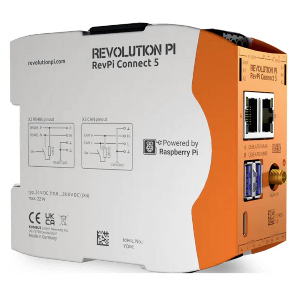 Revolution Pi by Kunbus RevPi Connect 5 100418 PLC-uitbreidingsmodule 24 V/DC