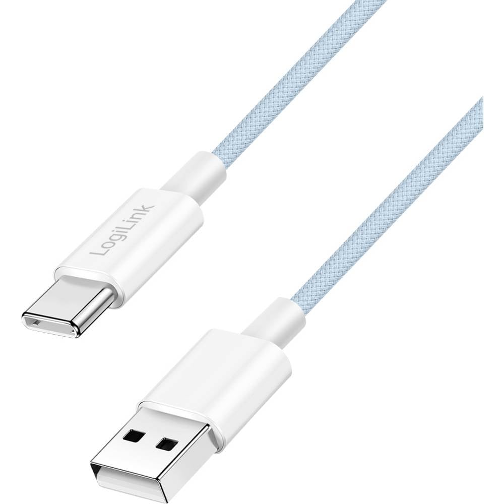 LogiLink USB-C-kabel USB 2.0 USB-A stekker, USB-C stekker 0.5 m Blauw CU0329