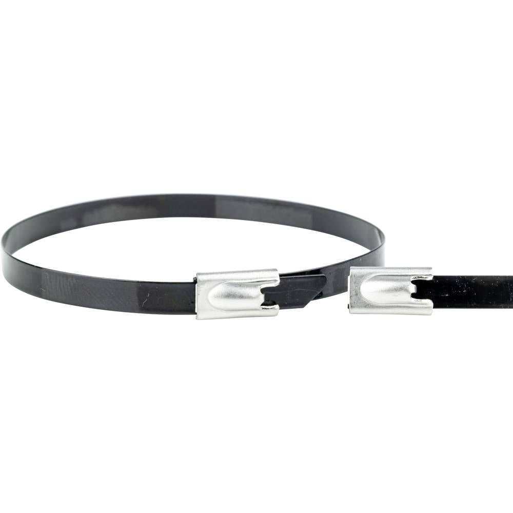 WKK ART006293 RVS-kabelbinder 680 mm 7.60 mm Zwart 1 stuk(s)