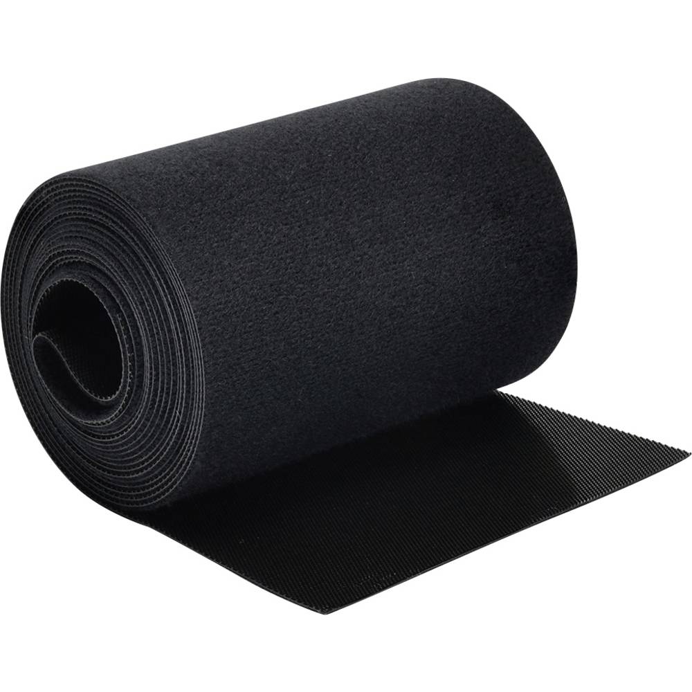 Quadrios 25CA514 Klittenband Om te bundelen Haak- en lusdeel Zwart per meter