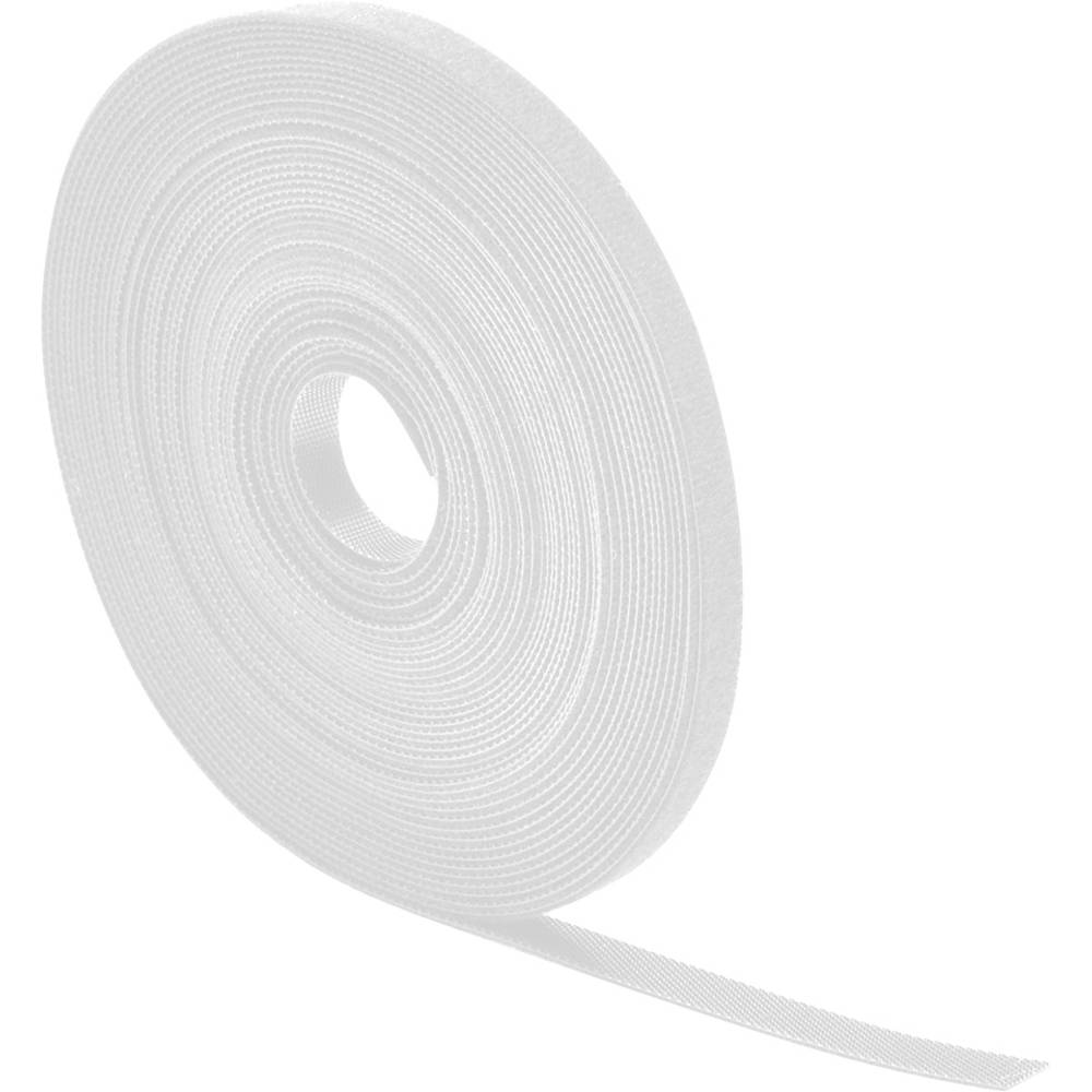 Quadrios 25CA515 Klittenband Om te bundelen Haak- en lusdeel Wit per meter