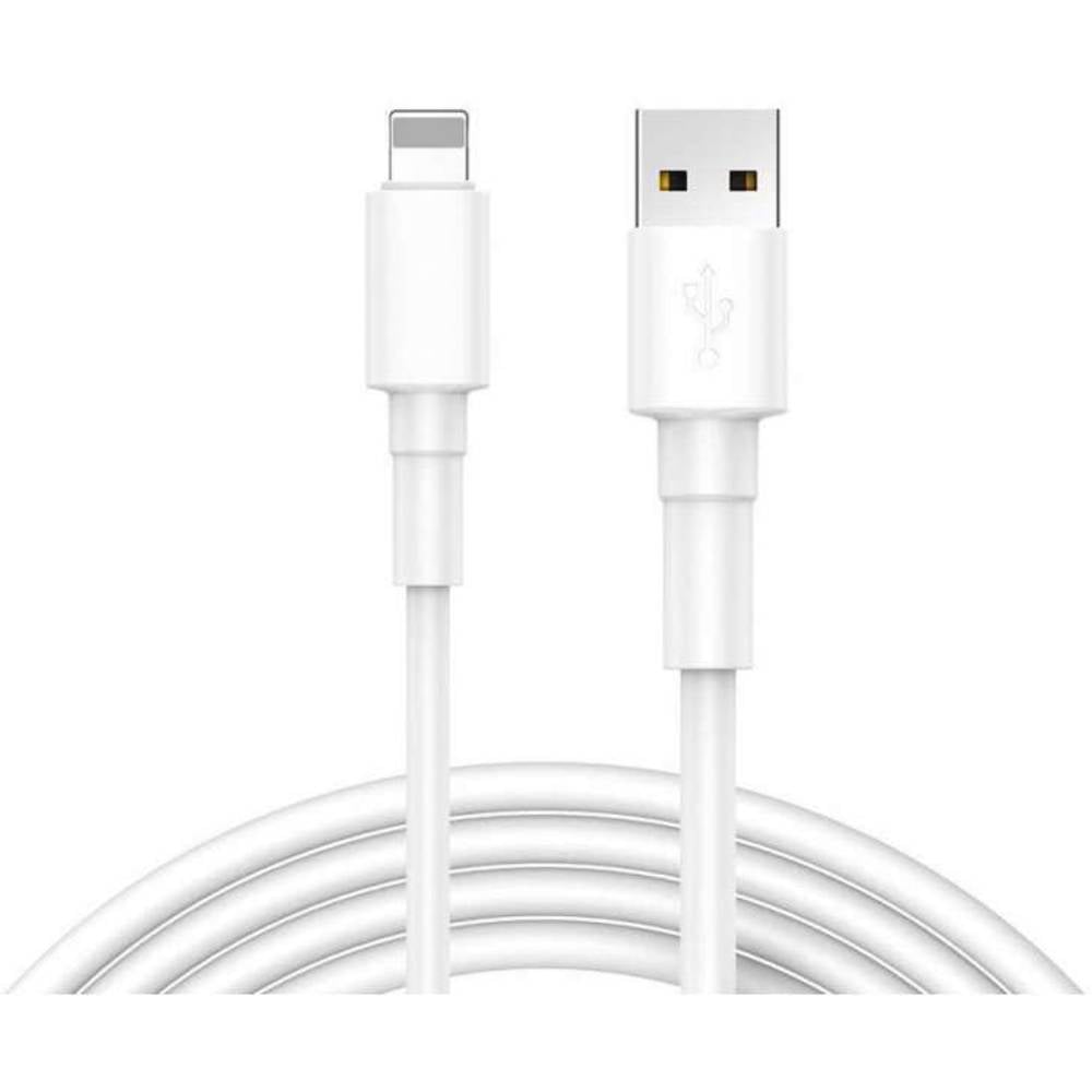 REEKIN USB-kabel USB 2.0 USB-A stekker, Apple Lightning stekker 1.00 m Wit CAB-011WH