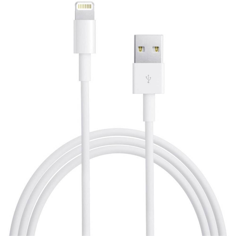 Apple USB-kabel USB 2.0 USB-A stekker,  Lightning stekker 1.00 m Wit MQUE2ZM/A-B