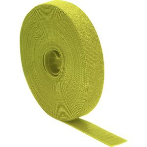 Quadrios 25CA524 Klittenband Om te bundelen Haak- en lusdeel Geel per meter