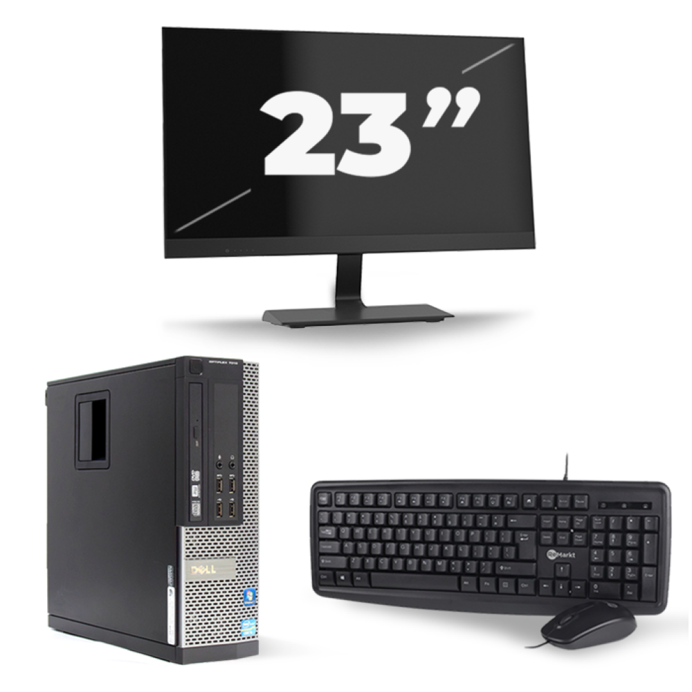 Dell Optiplex 7010 SFF - Intel Core i5-3e Generatie - 8GB RAM - 256GB SSD - Windows 10 + 1x 23 inch Monitor