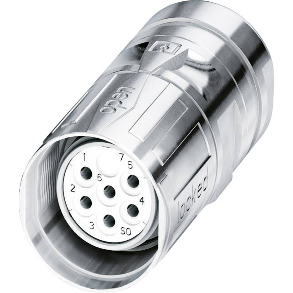 Phoenix Contact M23 kabelconnector 1619524 CA-09S1N8A8007S Zilver  Inhoud: 1 stuk(s)