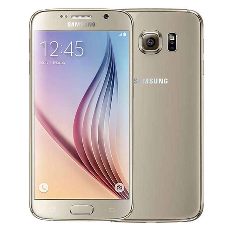 Samsung 95% nieuw Gereviseerd  Origineel  Galaxy S6 G920F 4G 5.1  3GB RAM 32GB ROM Vingerafdruk Mobiele Telefoon simple set goud