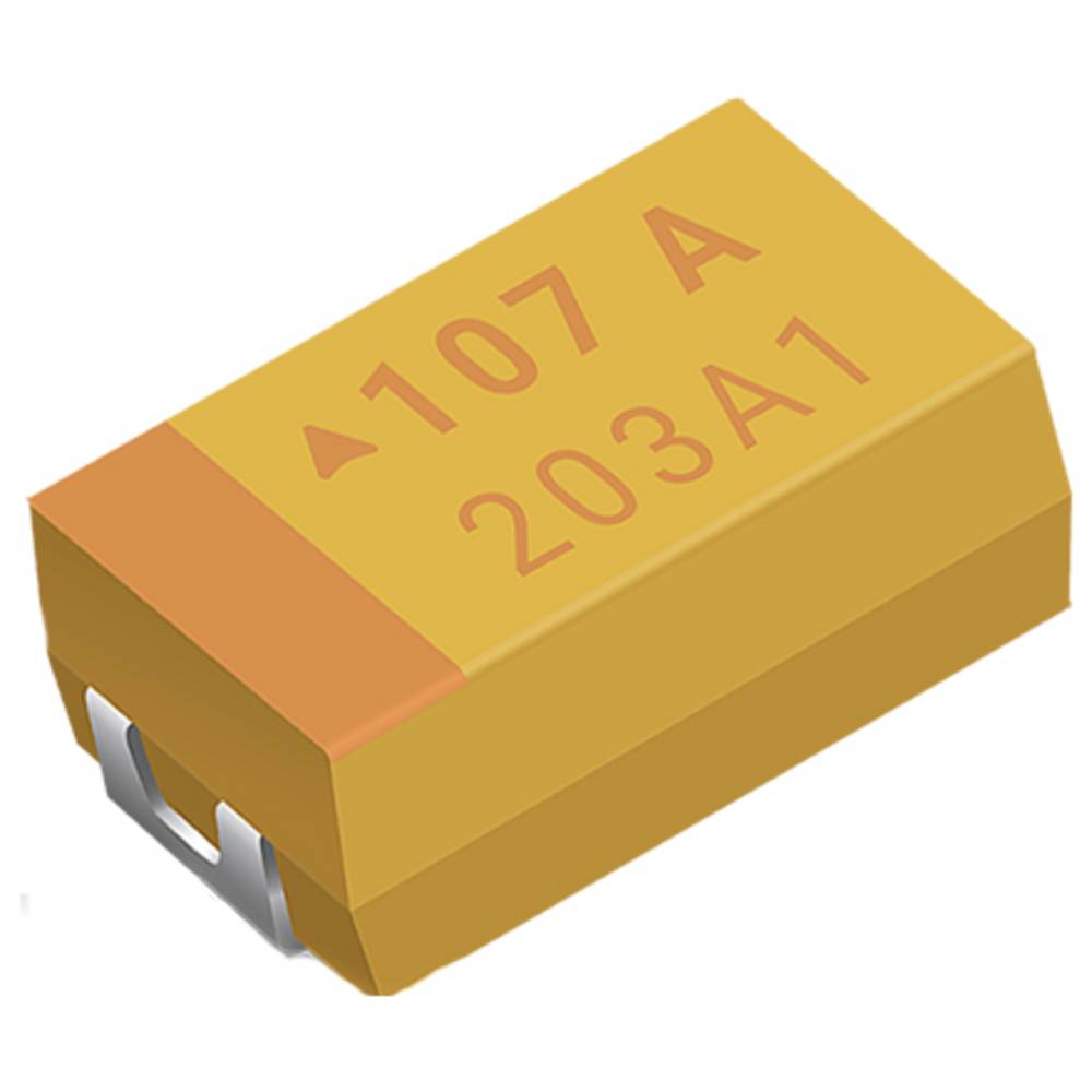 AVX TAJD107K020RNJ Tantaalcondensator (l x b x h) 7.3 x 4.3 x 2.8 mm 1 stuk(s)