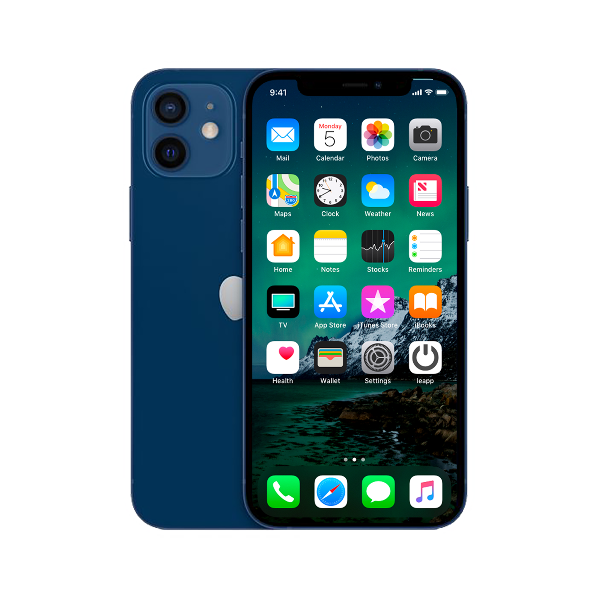 Refurbished iPhone 12 Mini 64 GB Blauw Als nieuw + Nieuwe batterij