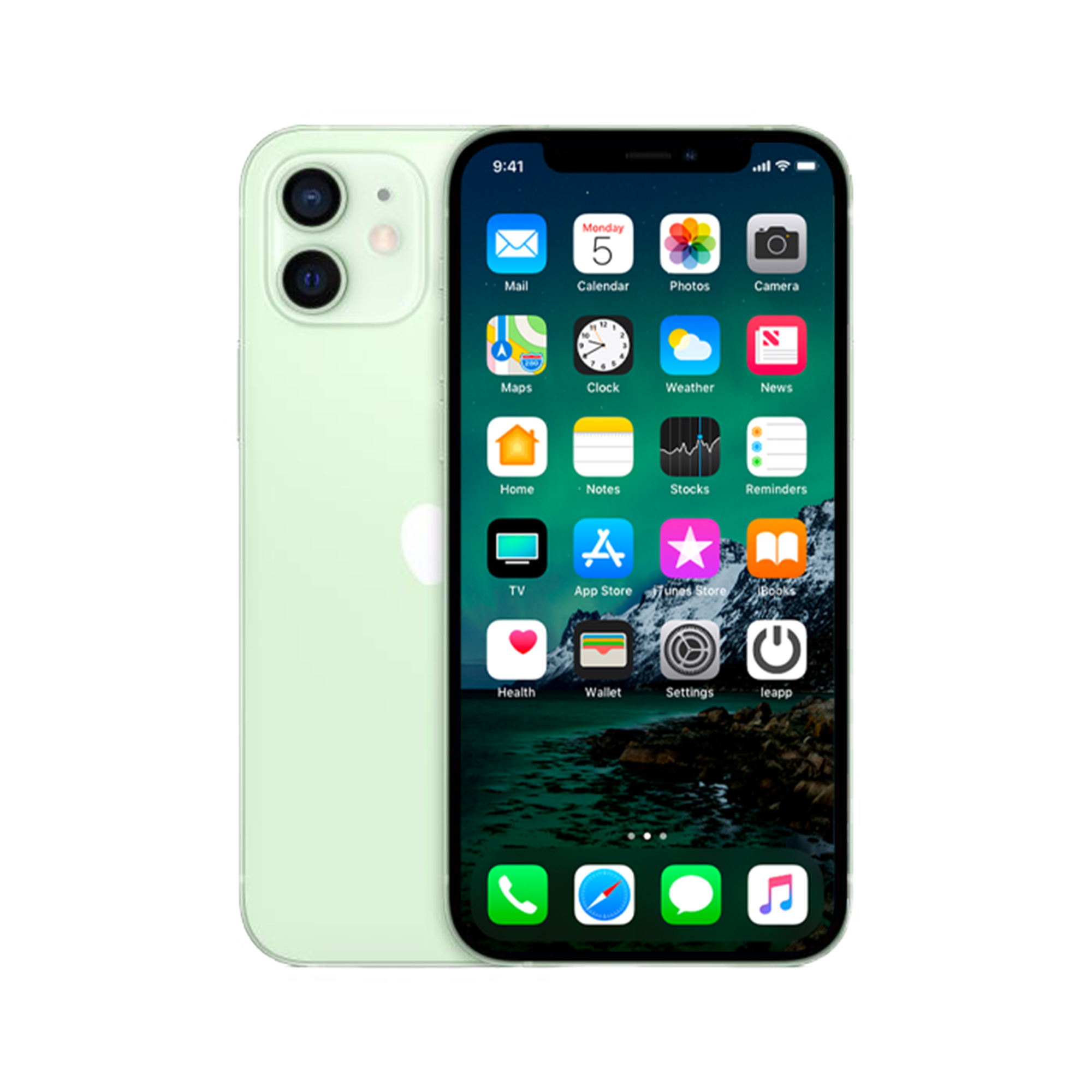 Refurbished iPhone 12 Mini 64 GB Groen Als nieuw + Nieuwe batterij