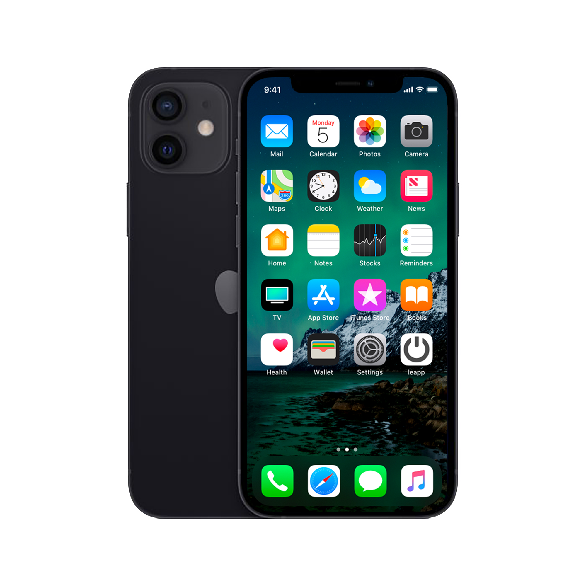 Refurbished iPhone 12 Mini 64 GB Zwart Als nieuw + Nieuwe batterij
