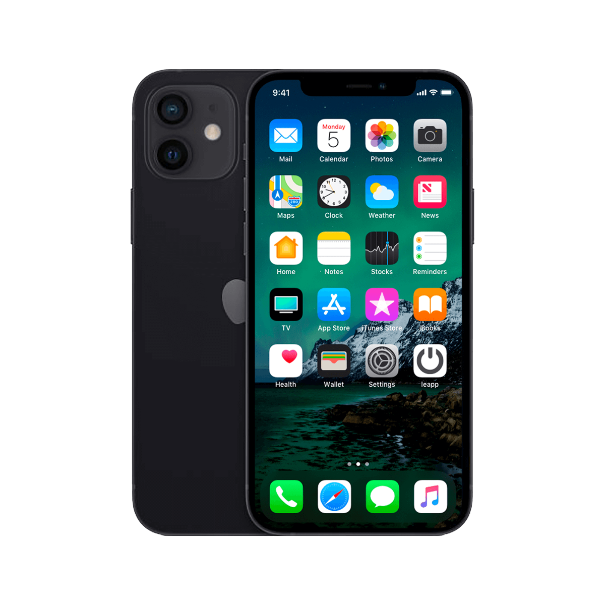 Refurbished iPhone 12 Mini 128 GB Zwart Als nieuw + Nieuwe batterij