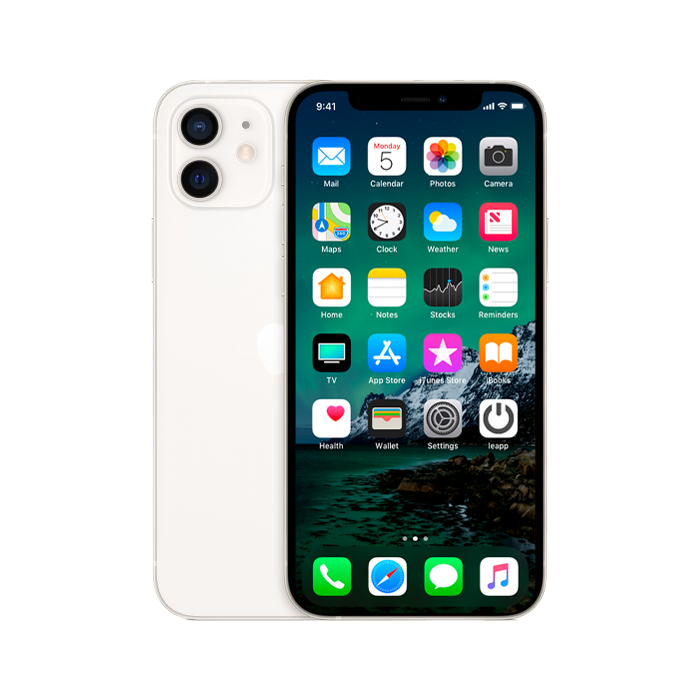 Refurbished iPhone 12 64 GB Wit Als nieuw + Nieuwe batterij