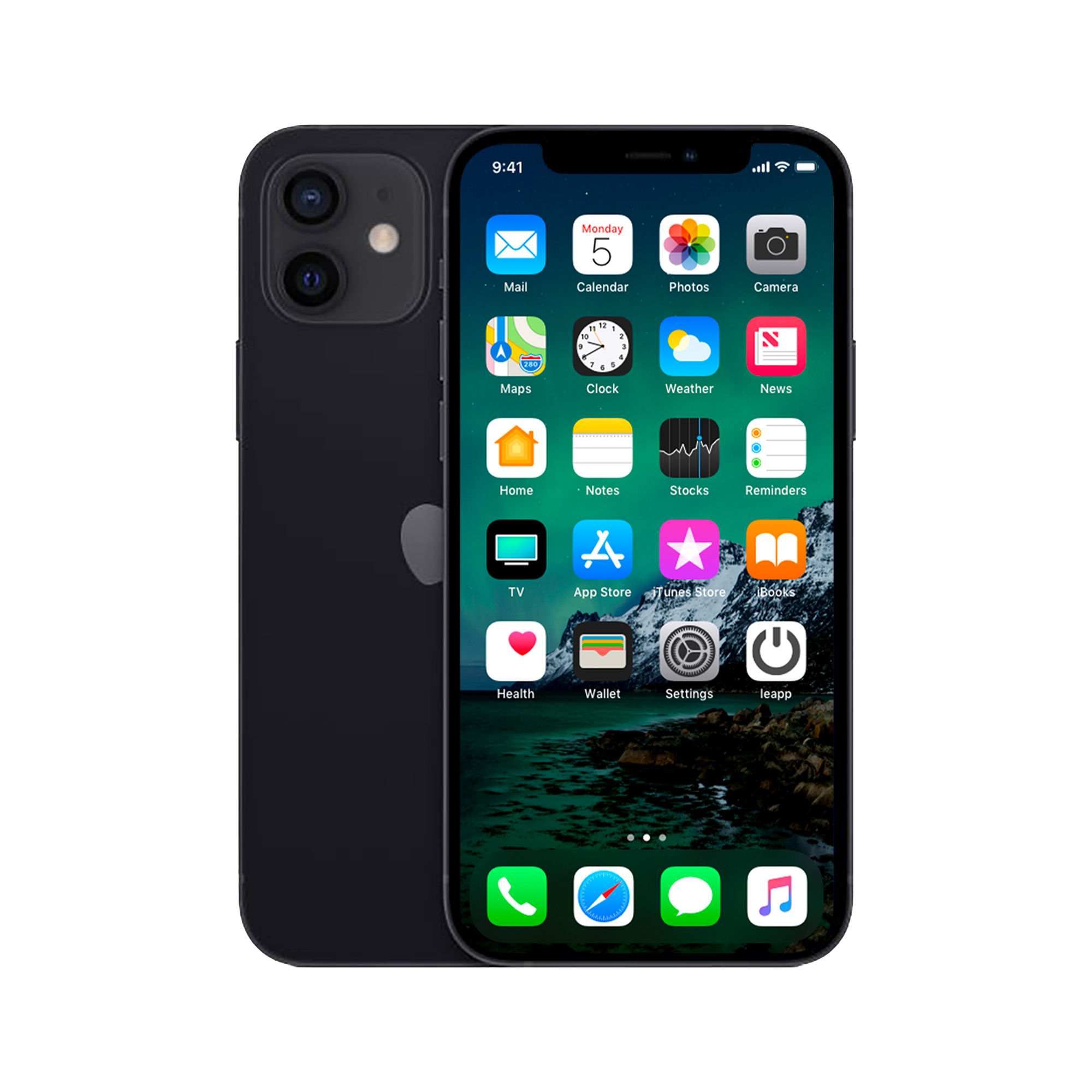Refurbished iPhone 12 Mini 256 GB Zwart Als nieuw + Nieuwe batterij