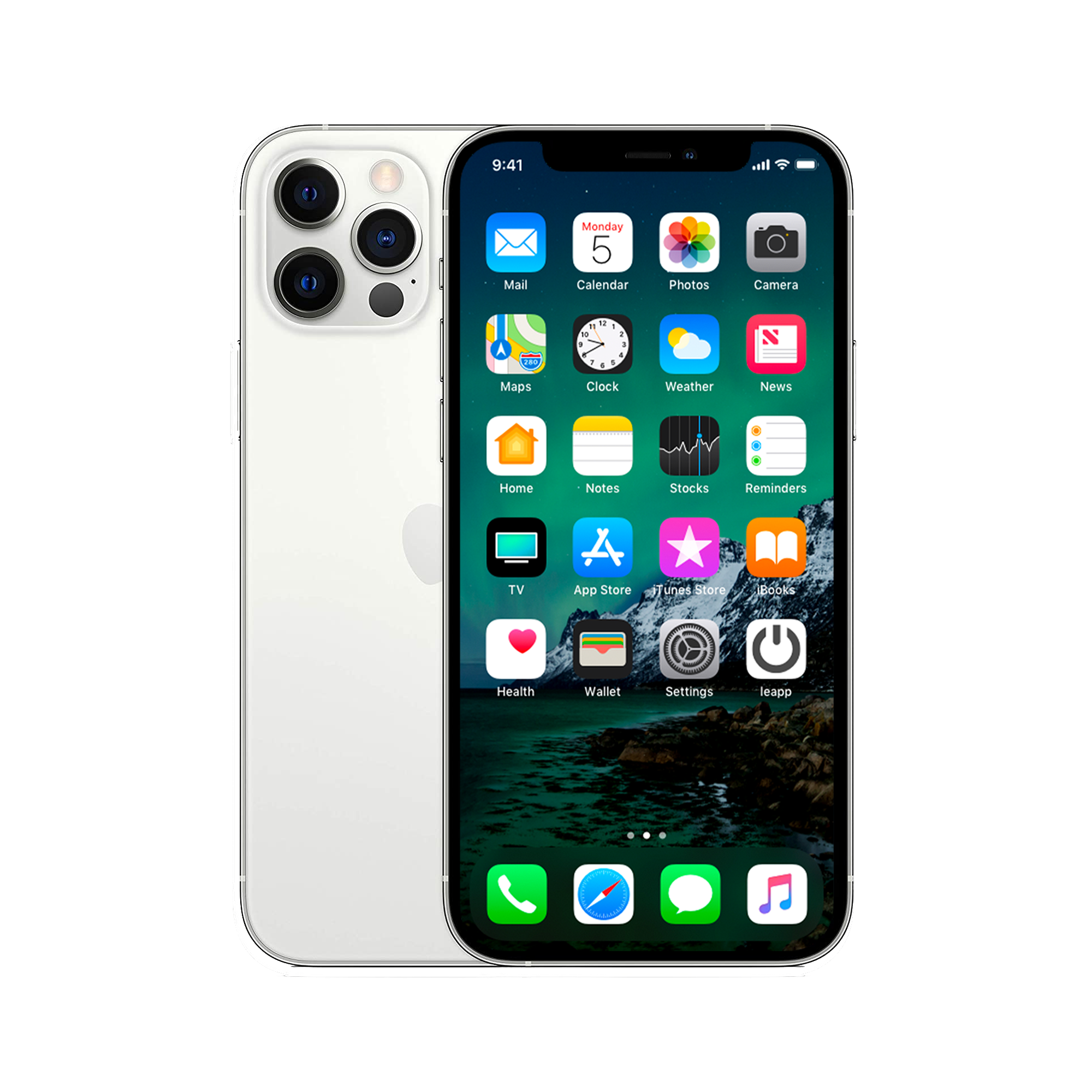 Refurbished iPhone 12 Pro 128 GB Zilver Als nieuw + Nieuwe batterij