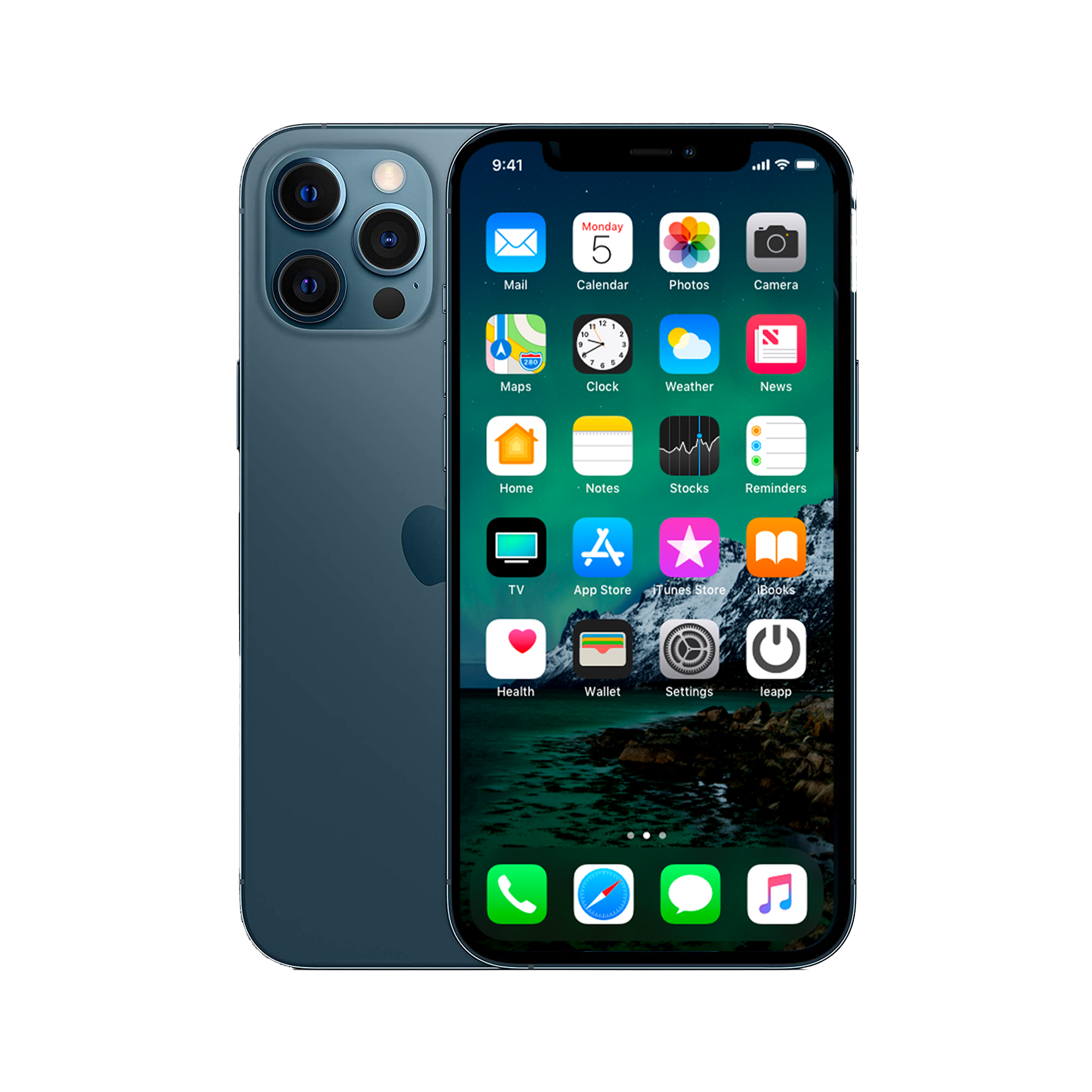 Refurbished iPhone 12 Pro Max 128 GB Blauw Als nieuw + Nieuwe batterij