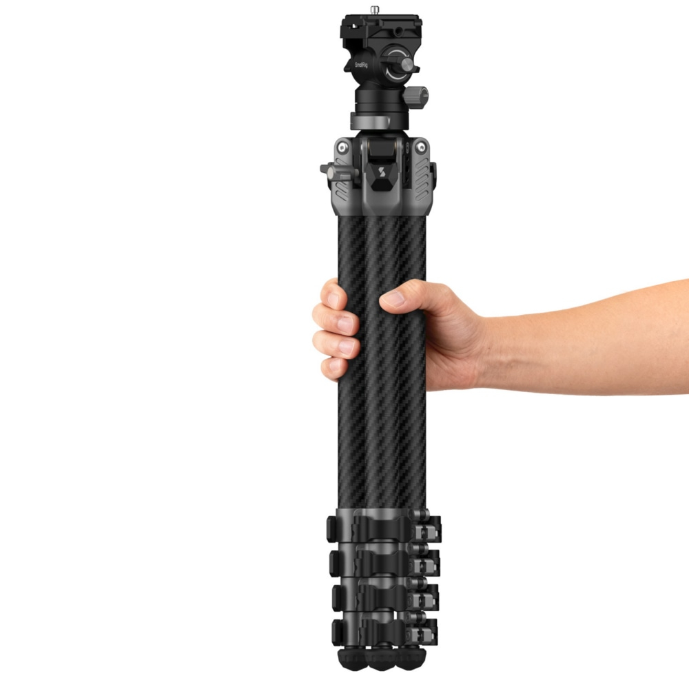 SmallRig 5477 Portable Video Carbon Fiber Tripod AP255PRO