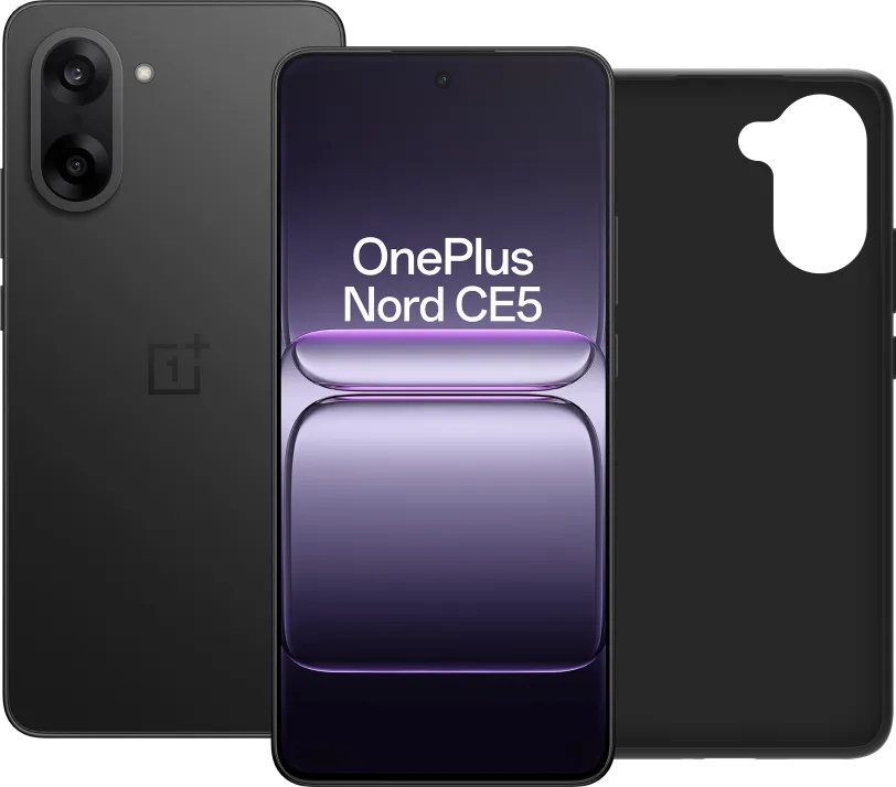 OnePlus Nord CE 5 256GB Zwart 5G + BlueBuilt Back Cover Zwart