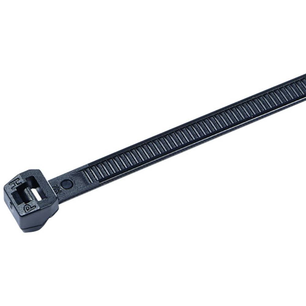 HellermannTyton 118-05040 T50ROS-PA66HS-BK Kabelbinder 200 mm 4.60 mm Zwart 500 stuk(s)
