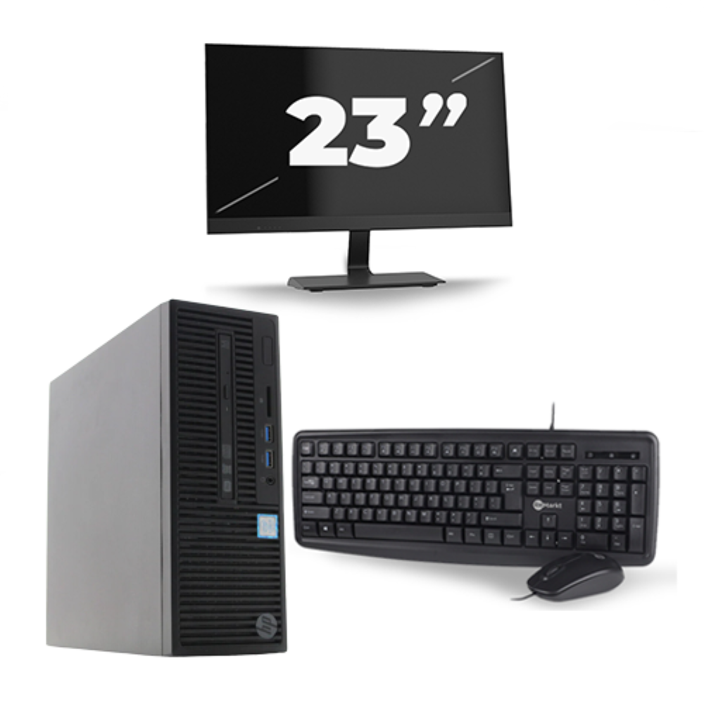 HP 280 G2 SFF - Intel Core i5-6e Generatie - 8GB RAM - 256GB SSD - Windows 11 + 1x 23 inch Monitor