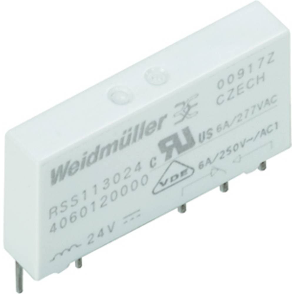 Weidmüller RSS113005 05VDC-REL1U Steekrelais 5 V/DC 6 A 1x wisselcontact 20 stuk(s)