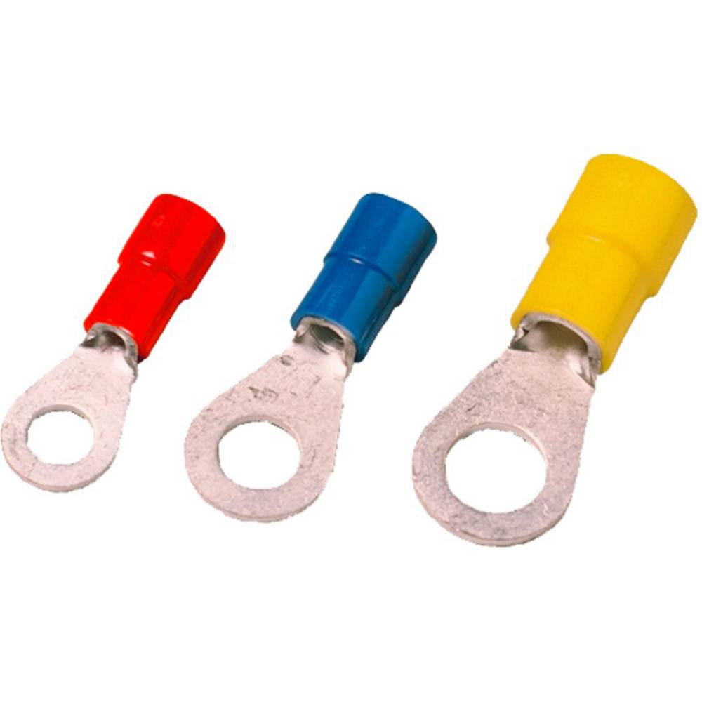 Weidmüller 1492470000 Ringkabelschoen Dwarsdoorsnede (max.): 10 mm² Schachtdiameter: 4.5 mm Deels geïsoleerd Rood 50 stuk(s)